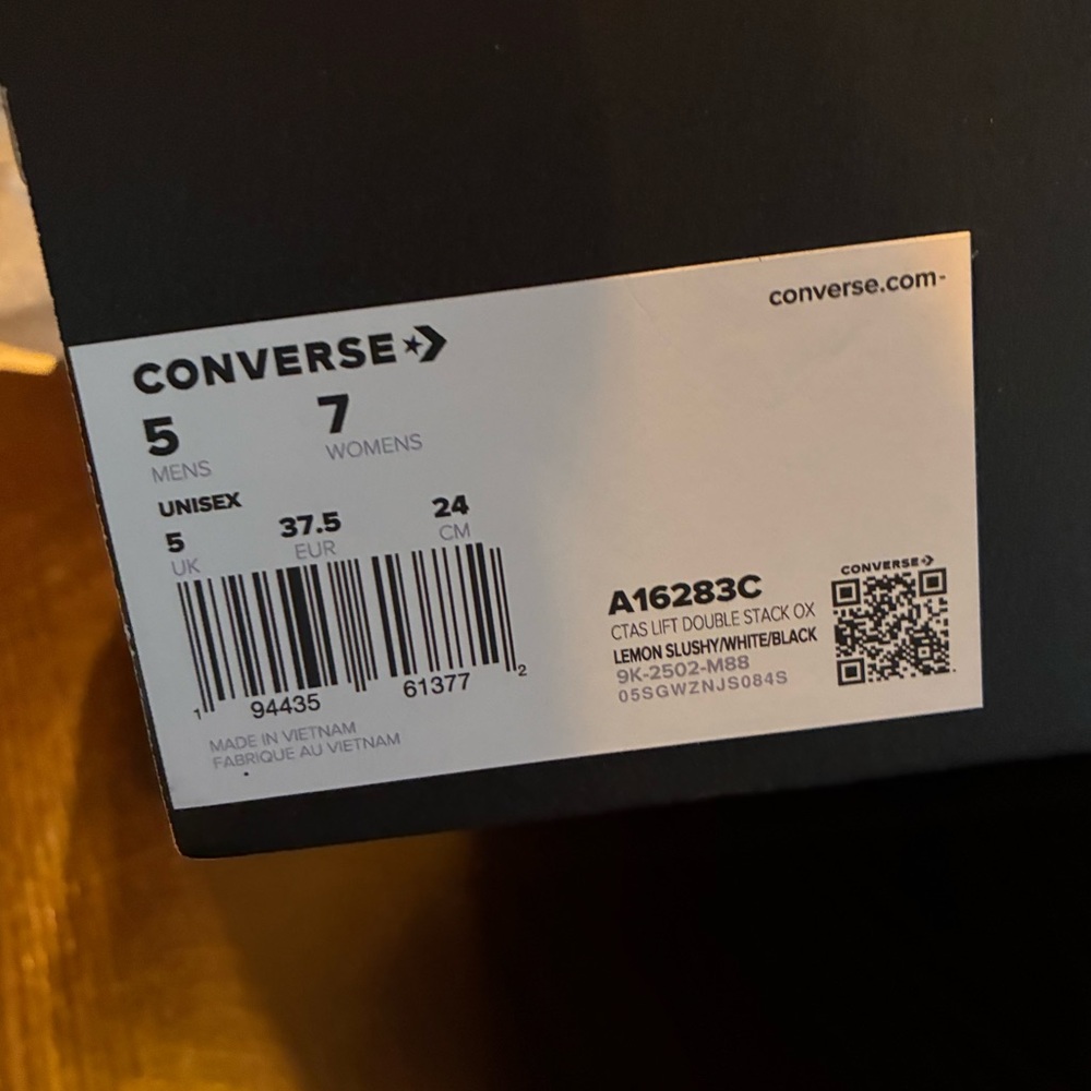 CONVERSE DOUBLE STACK, SIZE 7 WOMEN - Picture 3 of 4